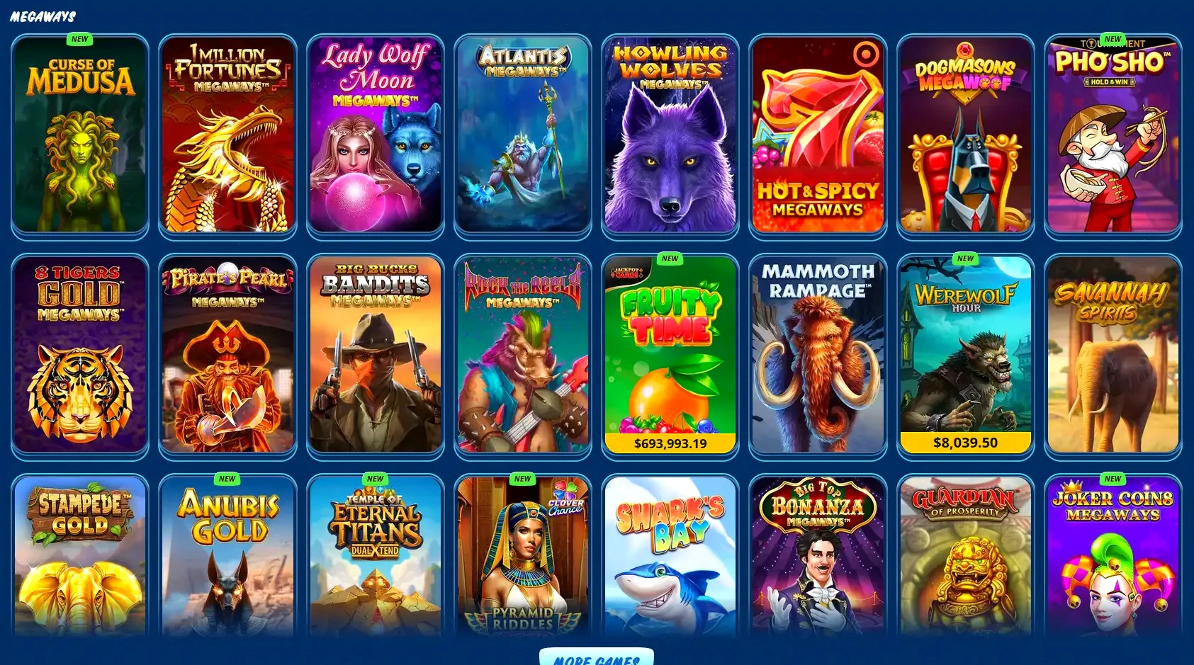 Cosmo Casino App auf dem Smartphone mit Spieleübersicht